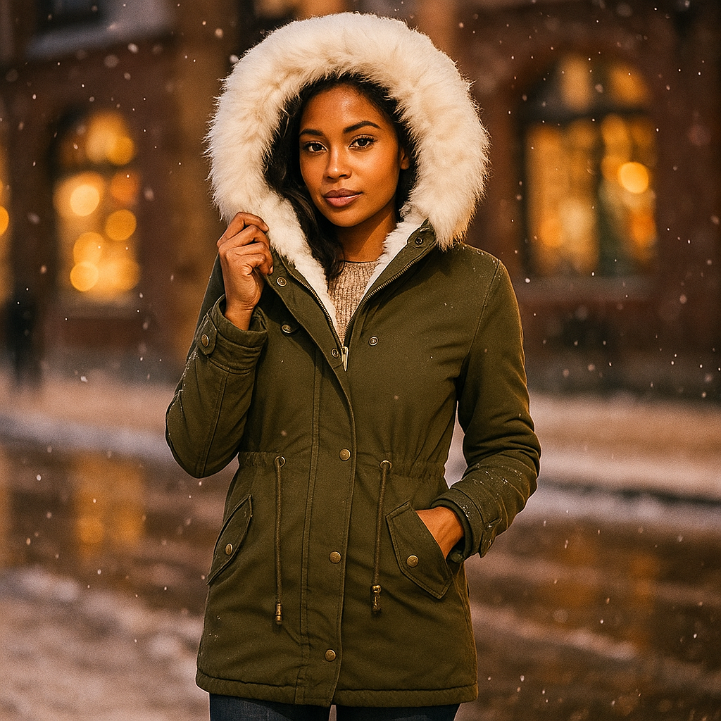 WOLFF – Elegante Winterjas met Capuchon en Knopen