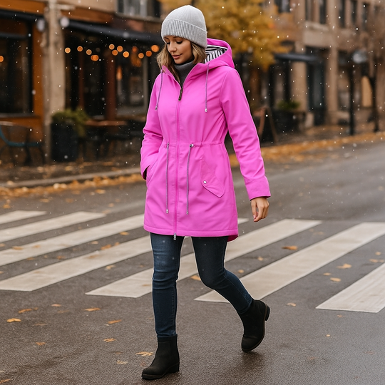 Waterdichte jas met capuchon