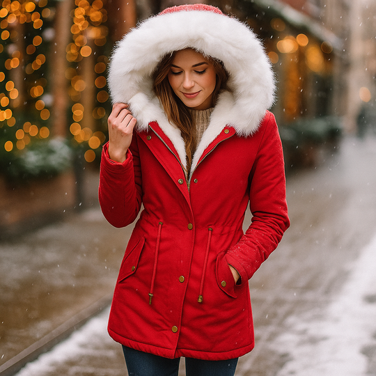 WOLFF – Elegante Winterjas met Capuchon en Knopen