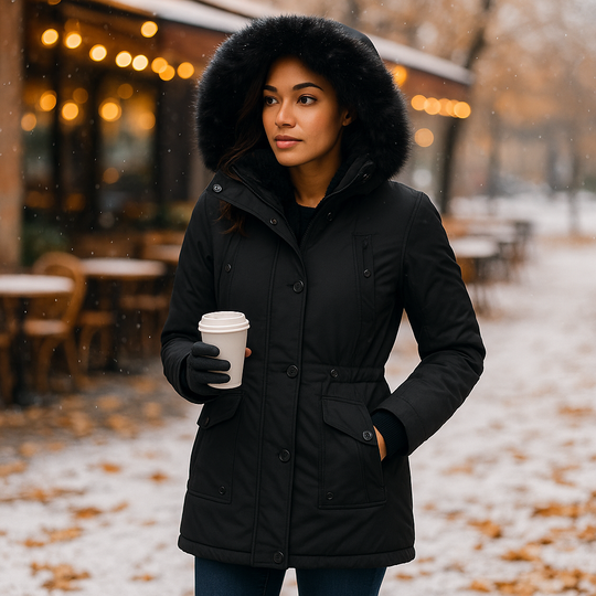 Vivano – Waterdichte Winterjas met Capuchon voor Dames