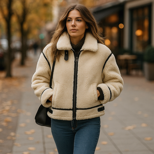 Vivano – Elegante Damesjas Fury Teddy MAE