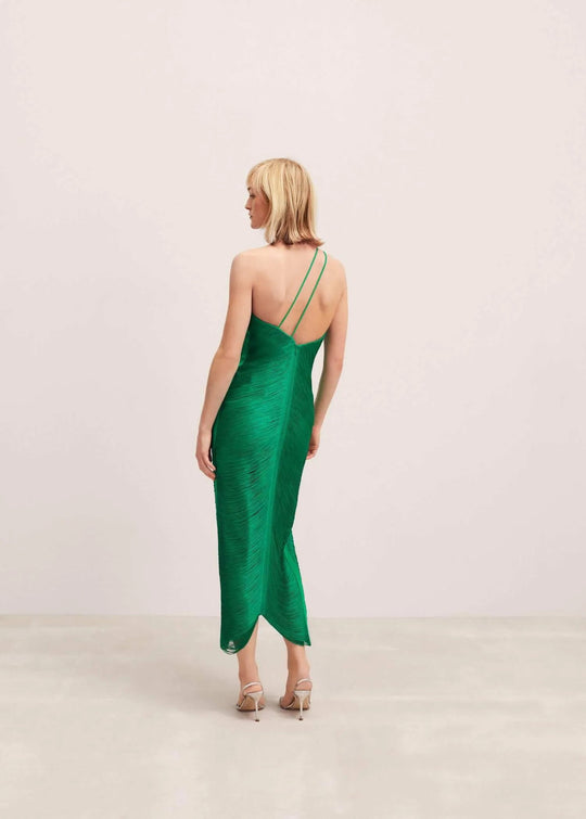 Asymmetrische Midi Zomerjurk van Lichtgewicht Stof - ZovaFashion - Midi Jurk