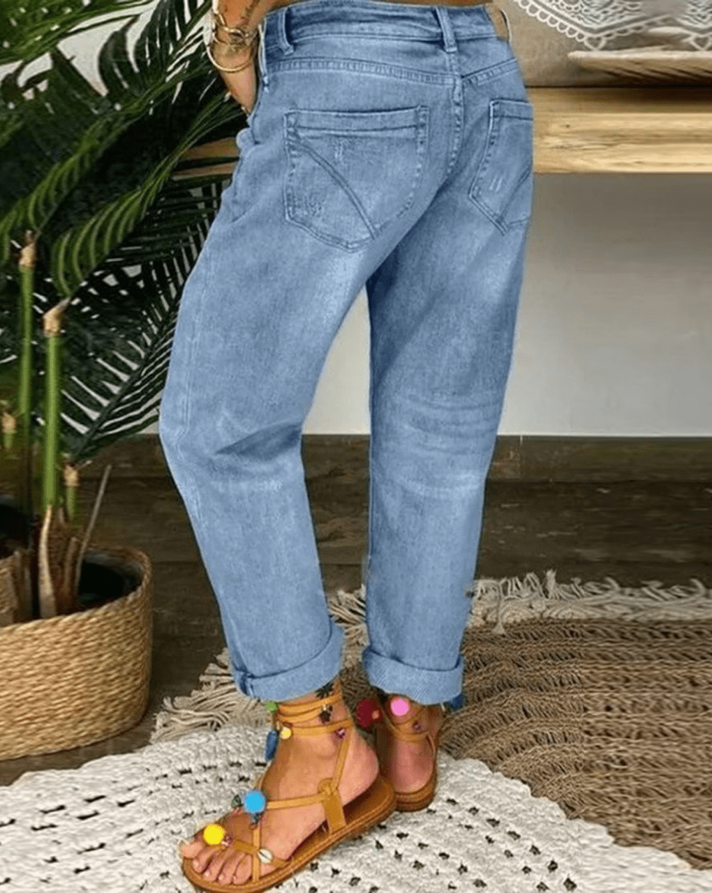 AURORA Spijkerbroek Dames van Lichtgewicht Denim met Flatterende Pasvorm - ZovaFashion - Spijkerbroek Dames