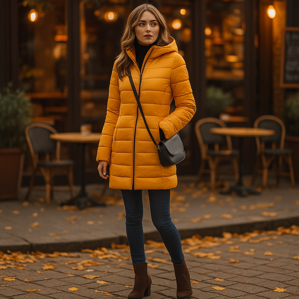 Vivano | Gewatteerde winterjas voor dames met capuchon