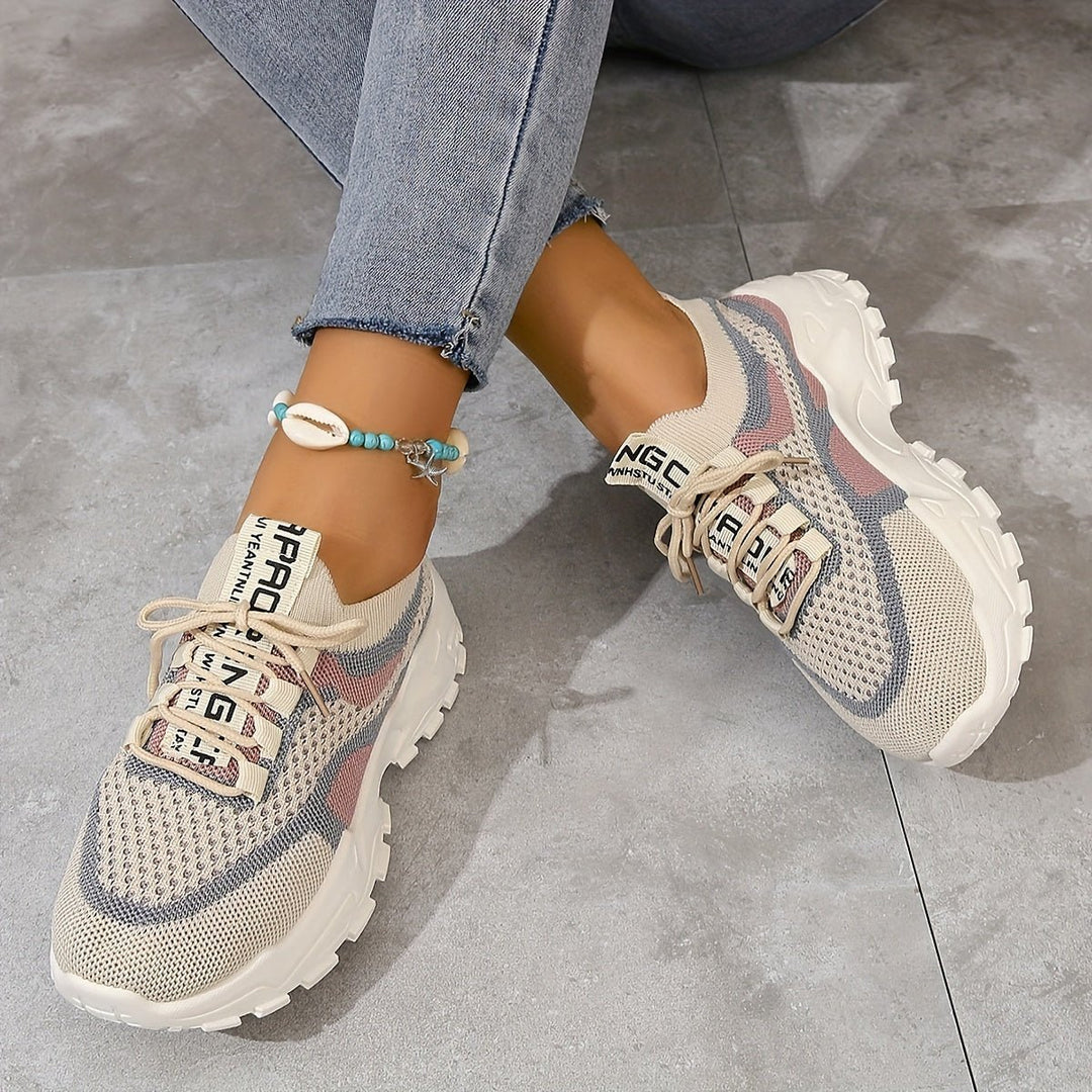 Bente Mesh Sneakers Dames met Chunky Zool en Lichtgewicht Design - ZovaFashion - Schoenen Dames