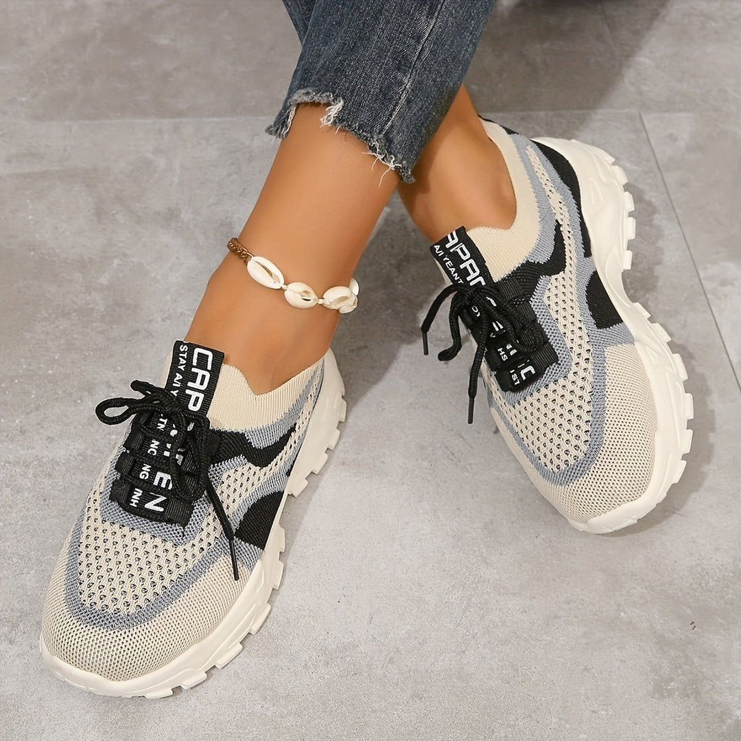 Bente Mesh Sneakers Dames met Chunky Zool en Lichtgewicht Design - ZovaFashion - Schoenen Dames