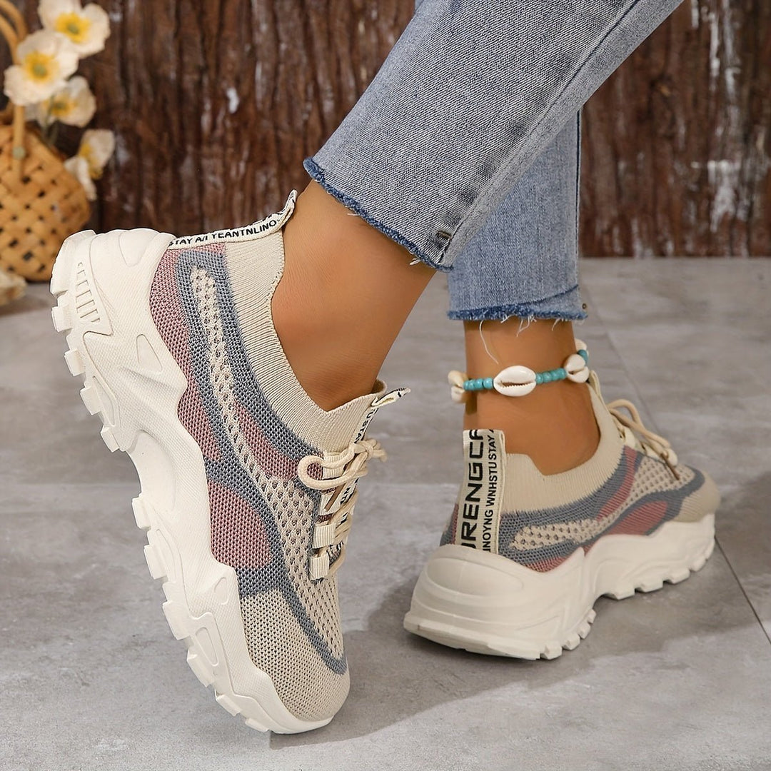 Bente Mesh Sneakers Dames met Chunky Zool en Lichtgewicht Design - ZovaFashion - Schoenen Dames