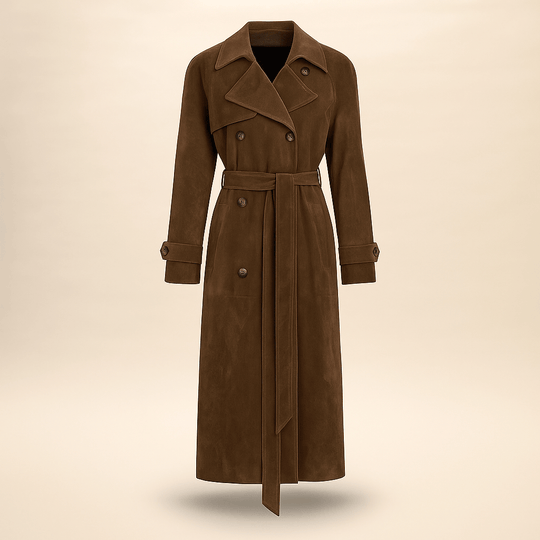 Bianca - Suède Trenchcoat - Stijlvol en duurzaam