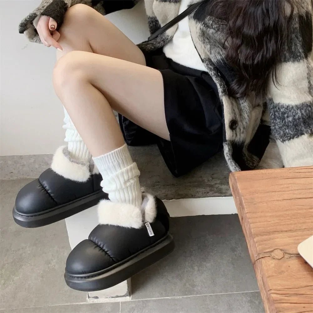 Bow Detail Laarzen Dames met Luxe Polyester en Chunky Zool - ZovaFashion - Boots