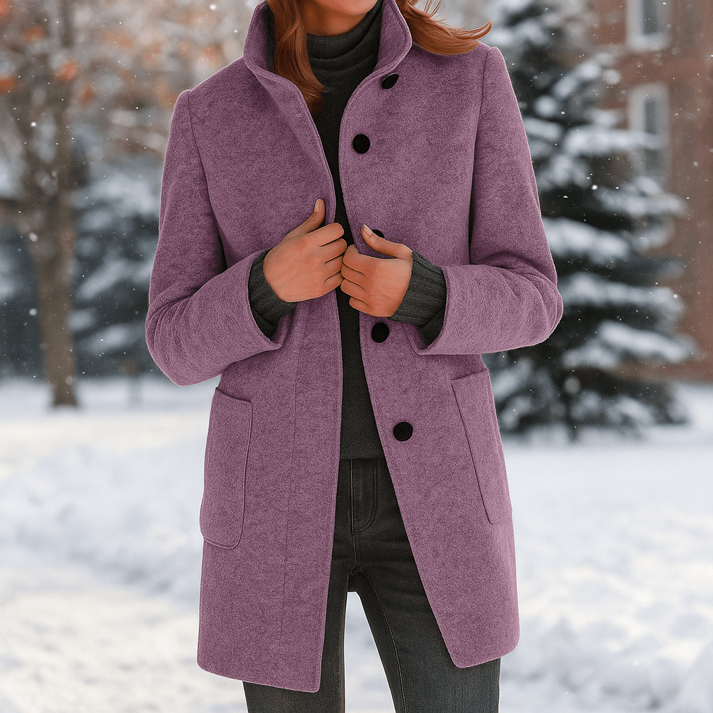 Camille - Elegante damesjas - Hoge kraag - Stijlvolle warmte