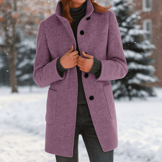 Camille - Elegante damesjas - Hoge kraag - Stijlvolle warmte