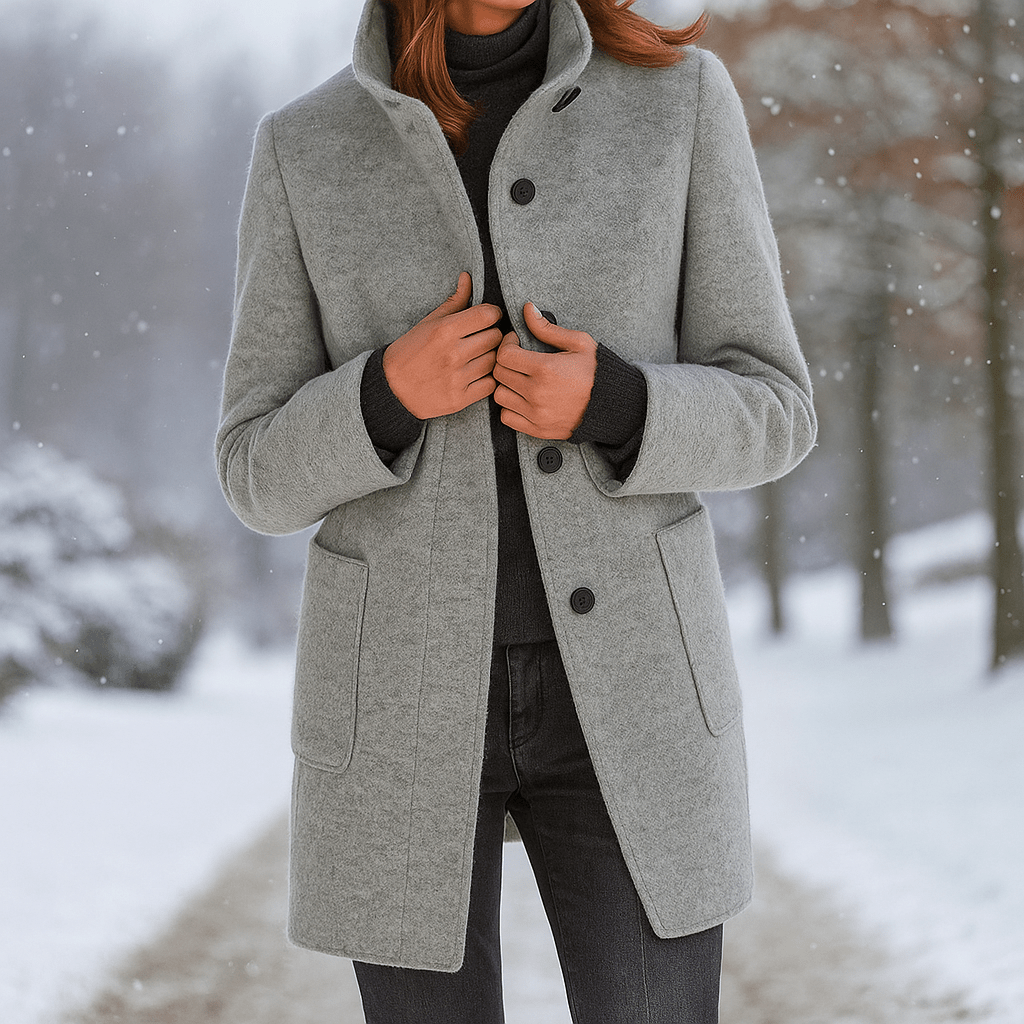 Camille - Elegante damesjas - Hoge kraag - Stijlvolle warmte