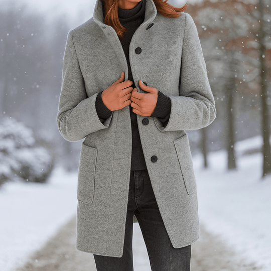 Camille - Elegante damesjas - Hoge kraag - Stijlvolle warmte