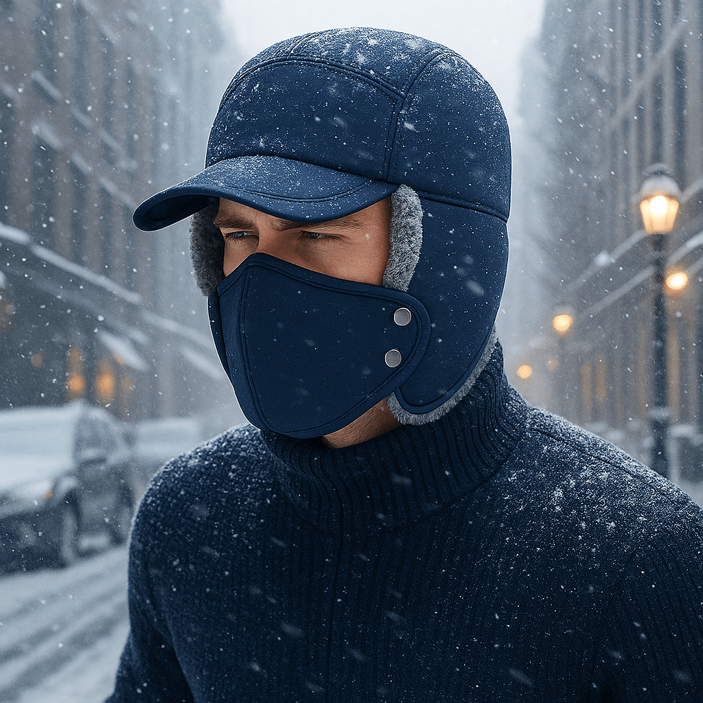 Winter winddichte thermische trapper muts