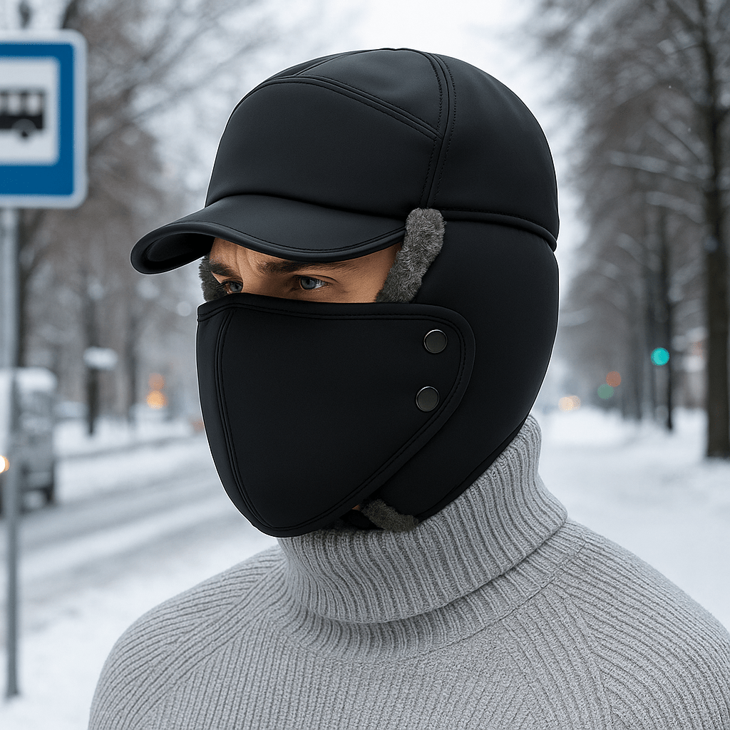 Winter winddichte thermische trapper muts