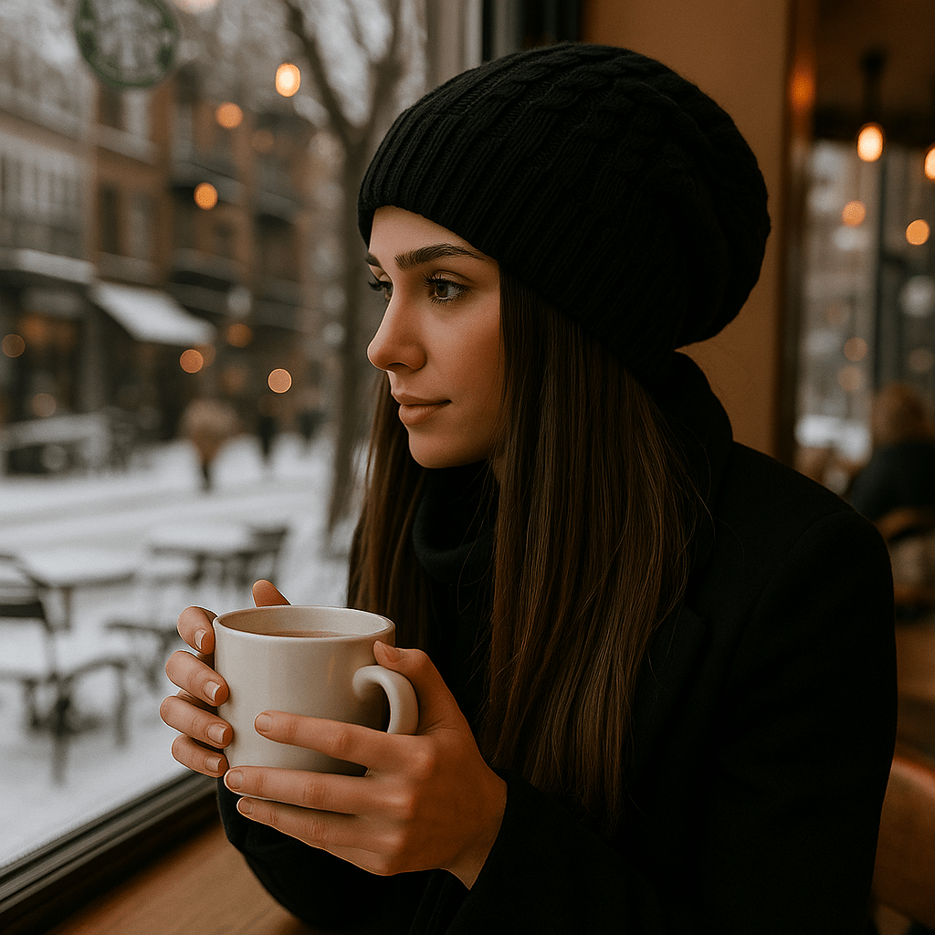 Dames wintermuts, dikke brei, casual