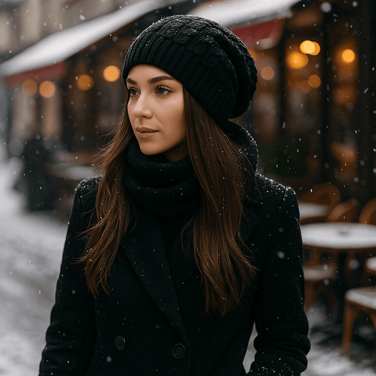 Dames wintermuts, dikke brei, casual