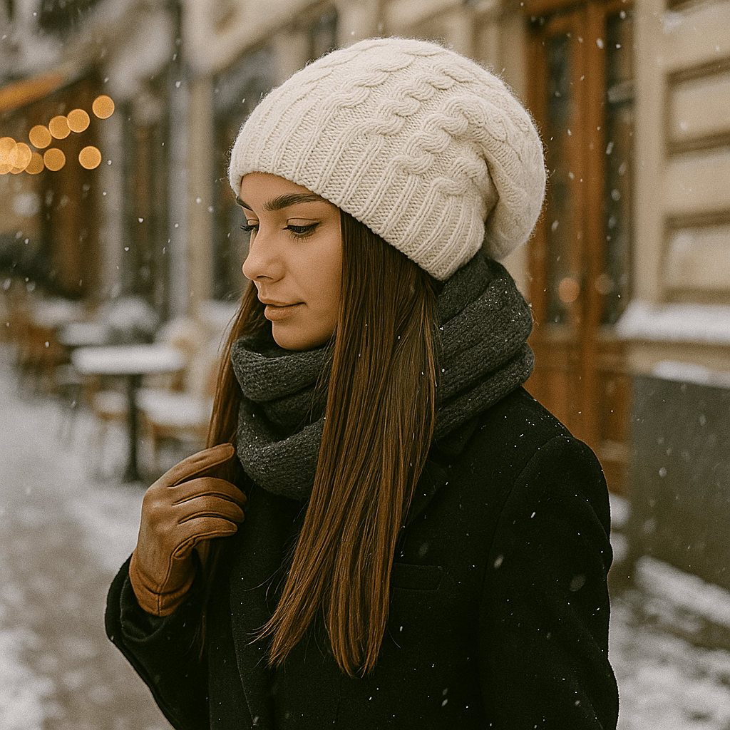 Dames wintermuts, dikke brei, casual