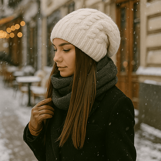 Dames wintermuts, dikke brei, casual