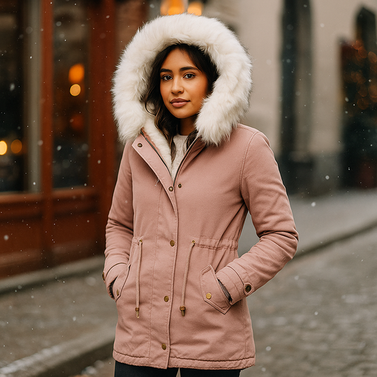 WOLFF – Elegante Winterjas met Capuchon en Knopen