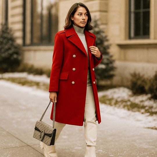 Damesjas - Dubbelzijdig - Lange mouwen - Reverskraag