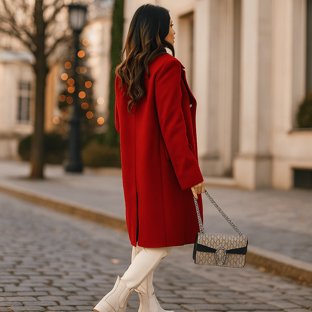 Damesjas - Dubbelzijdig - Lange mouwen - Reverskraag