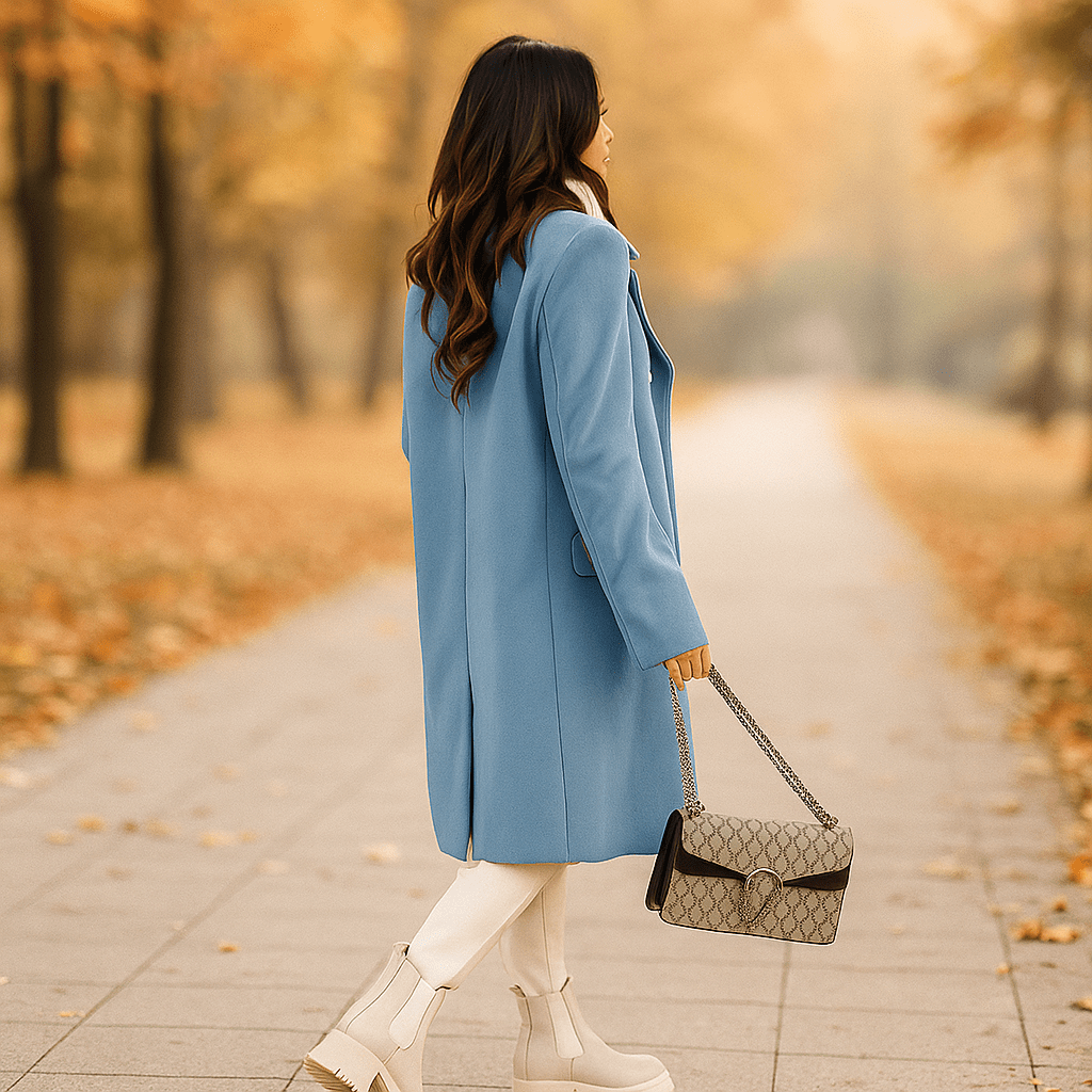 Damesjas - Dubbelzijdig - Lange mouwen - Reverskraag