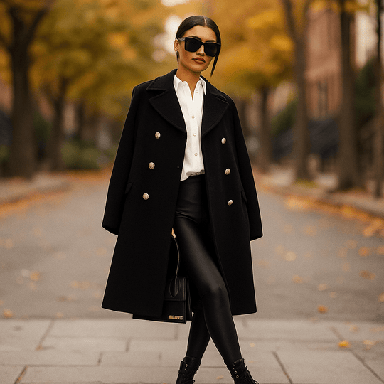 Damesjas - Dubbelzijdig - Lange mouwen - Reverskraag