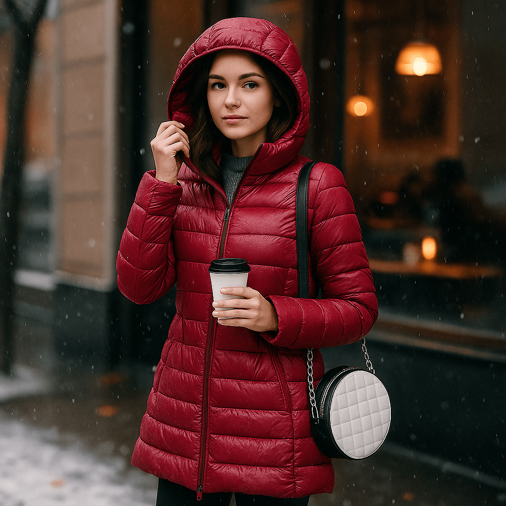 Dames Ultralichte Winterjas Casual