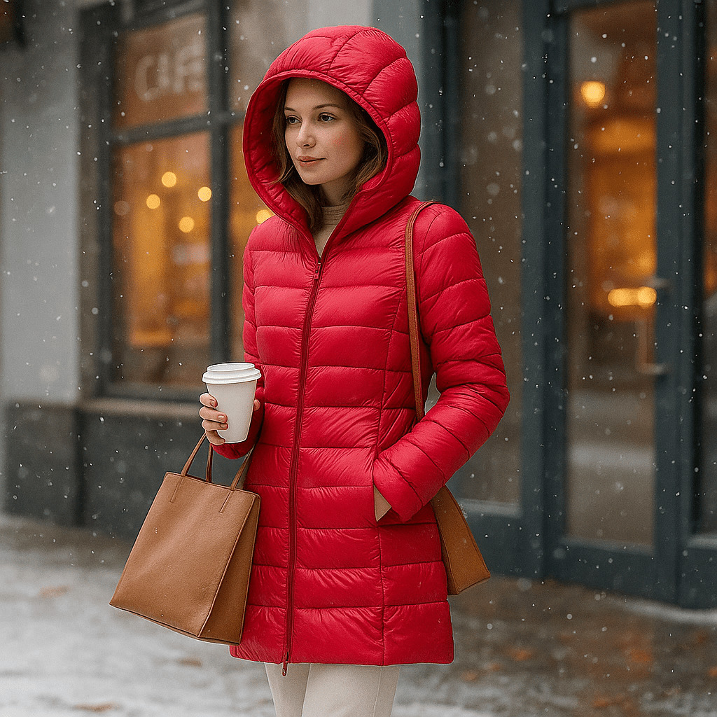 Dames Ultralichte Winterjas Casual