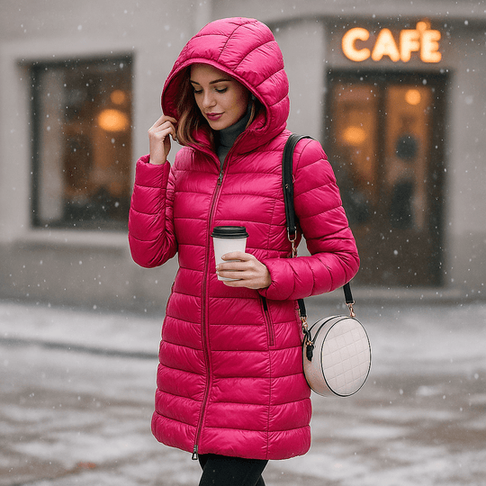 Dames Ultralichte Winterjas Casual