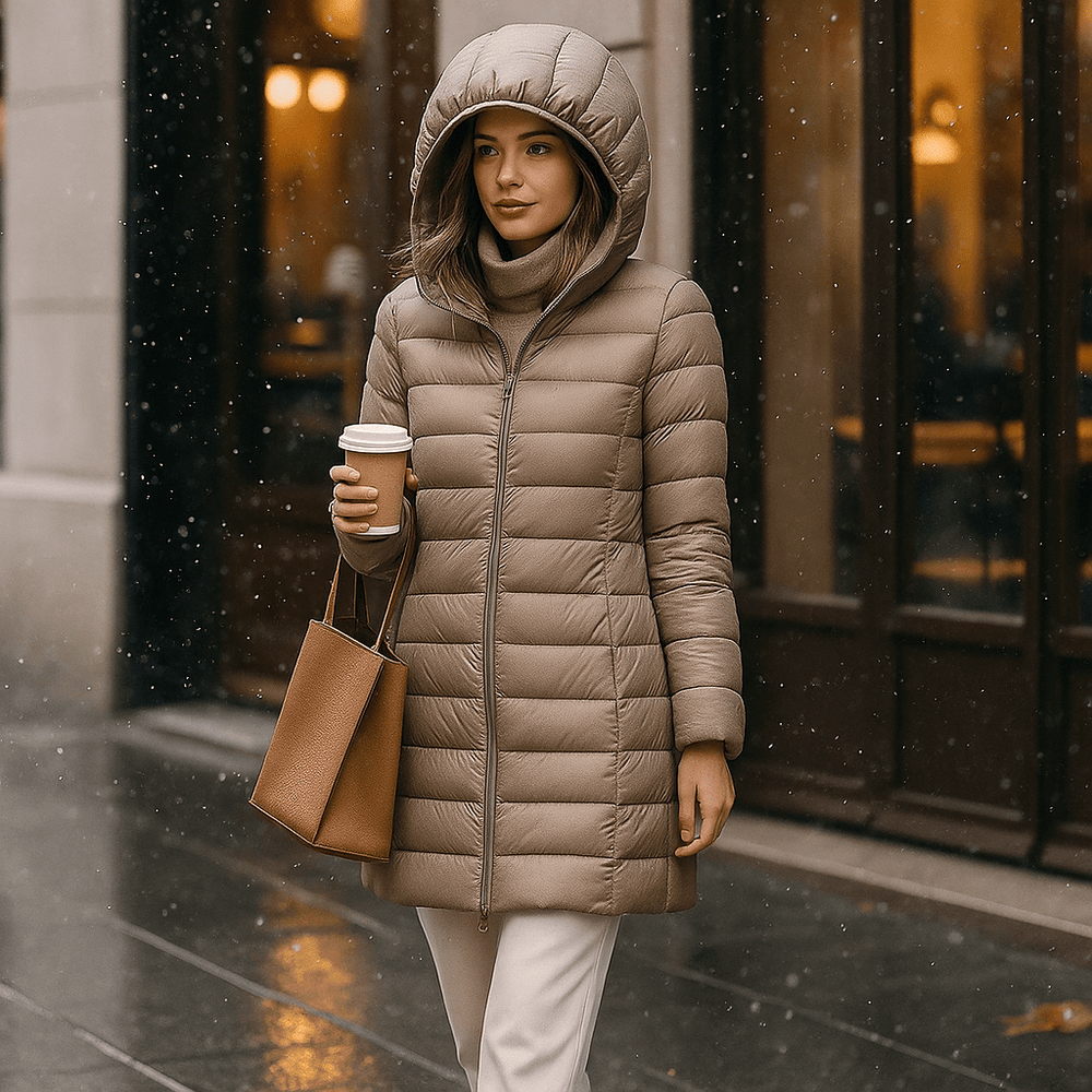 Dames Ultralichte Winterjas Casual