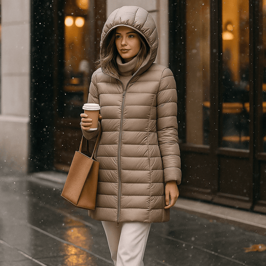 Dames Ultralichte Winterjas Casual