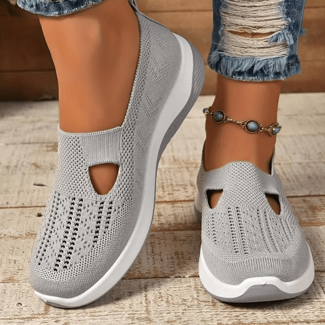 Elastische Orthopedische Sneakers Dames met Ademend Materiaal - ZovaFashion - Schoenen Dames