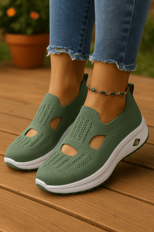 Elastische Orthopedische Sneakers Dames met Ademend Materiaal - ZovaFashion - Schoenen Dames