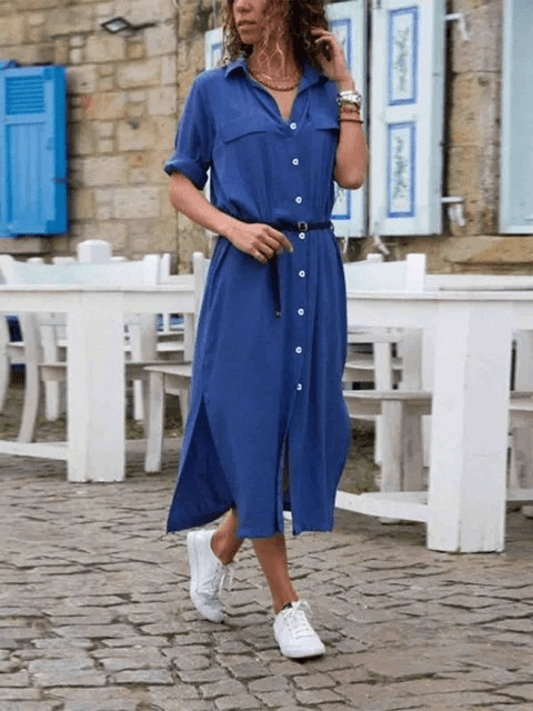 Elegance - urban.com presenteert de Maxi Zomerjurk Dames van Lichtgewicht - ZovaFashion - Maxi Jurk