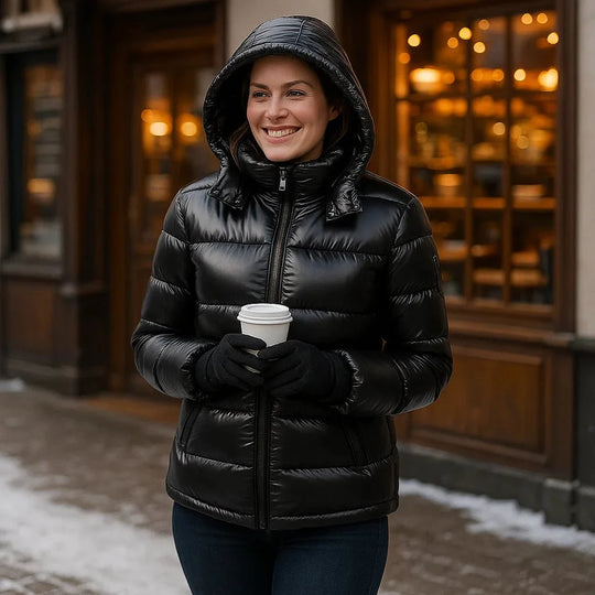 Elegante donsjack Lang Marie - Warm - Stijlvol - Comfortabel