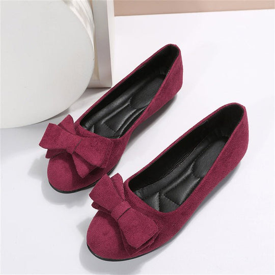 Elegante Leren Sneakers Dames met Bow Detail en Relaxed Fit - ZovaFashion - Schoenen Dames