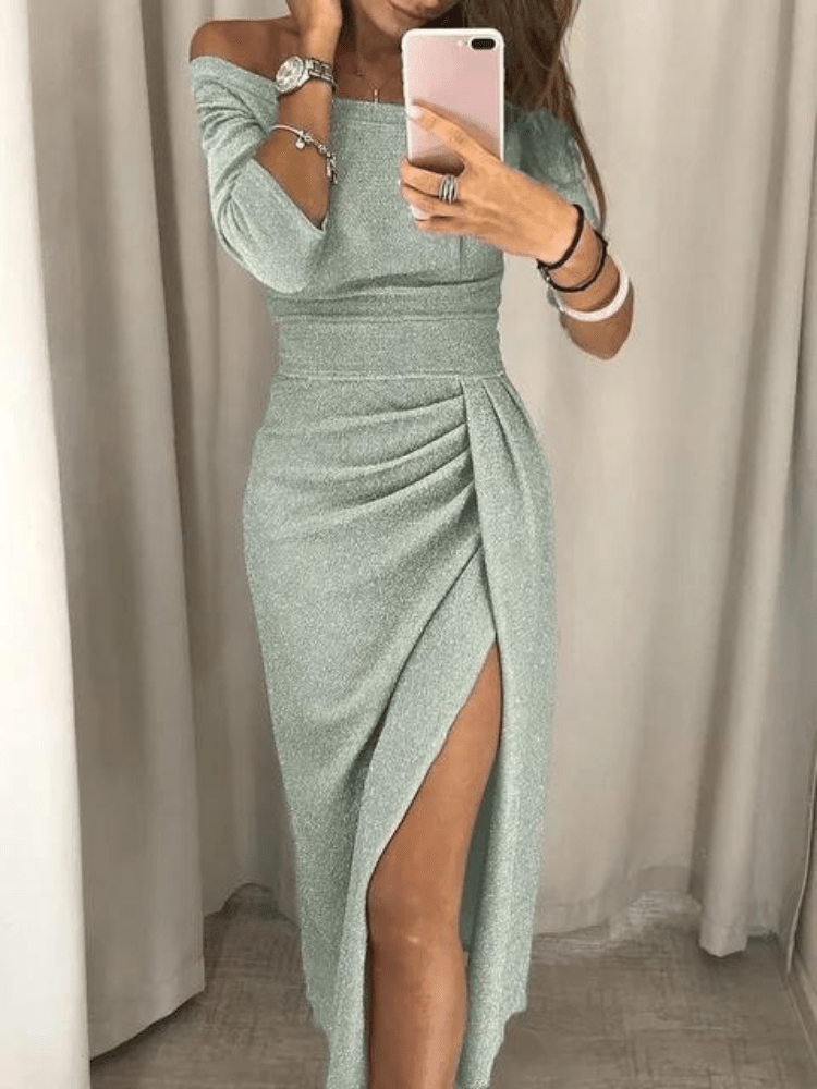 Elegante Maxi Zomerjurk van Zacht, Ademend Stof met V - Hals en Mouwloos Design - ZovaFashion - Maxi Jurk