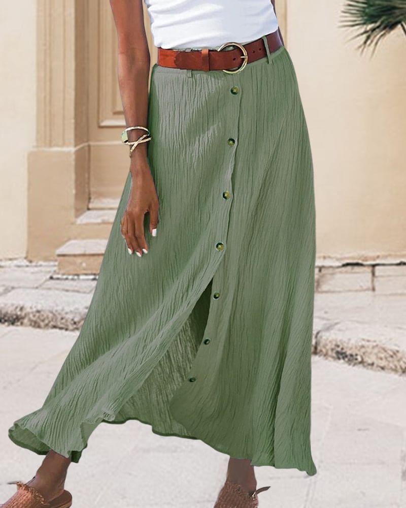 Elegante Maxi Zomerrok Dames - Rok van Lichtgewicht Polyester - Zova - Fashion