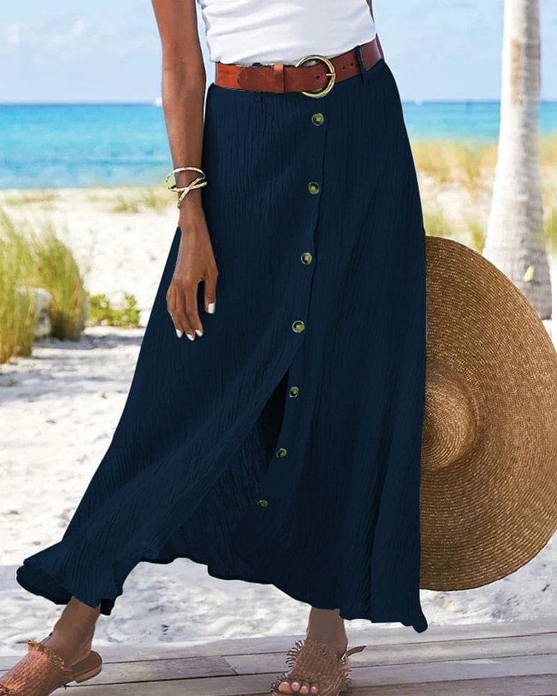 Elegante Maxi Zomerrok Dames - Rok van Lichtgewicht Polyester - Zova - Fashion
