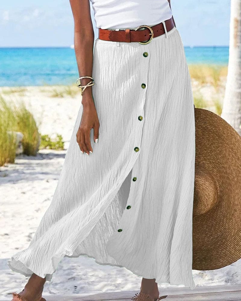 Elegante Maxi Zomerrok Dames - Rok van Lichtgewicht Polyester - Zova - Fashion