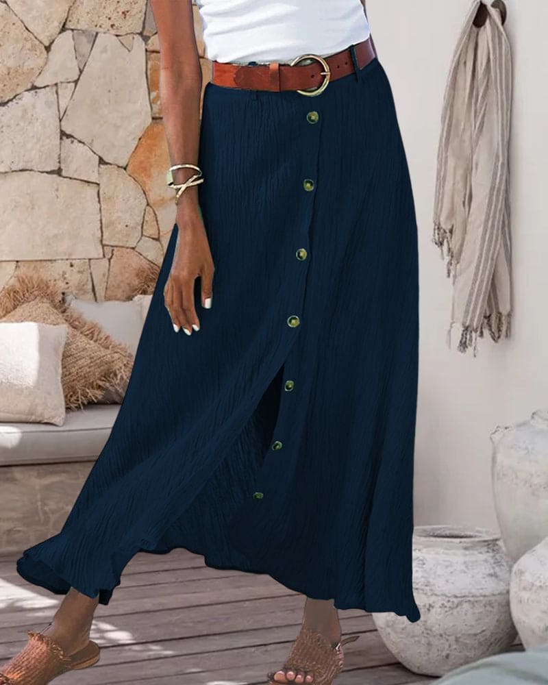 Elegante Maxi Zomerrok Dames - Rok van Lichtgewicht Polyester - Zova - Fashion