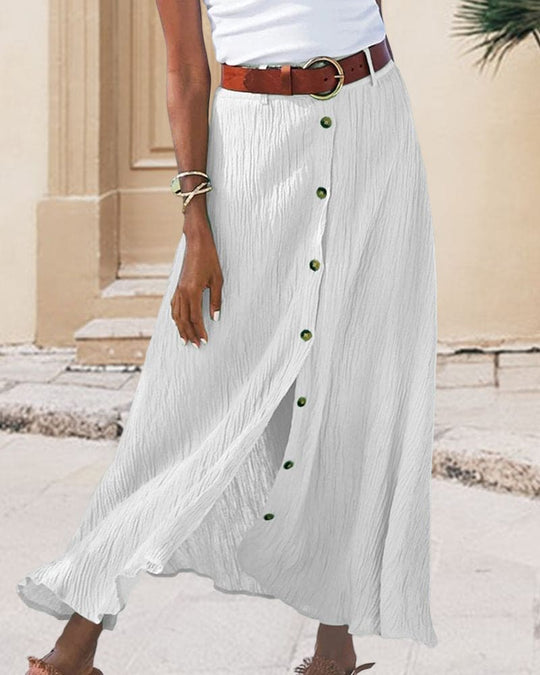 Elegante Maxi Zomerrok Dames - Rok van Lichtgewicht Polyester - Zova - Fashion