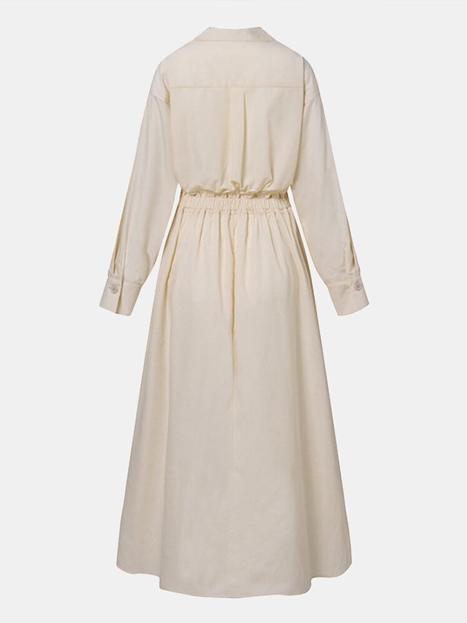 Elegante Midi Zomerjurk Dames van Zacht Materiaal met Vloeiende Pasvorm - ZovaFashion - Midi Jurk