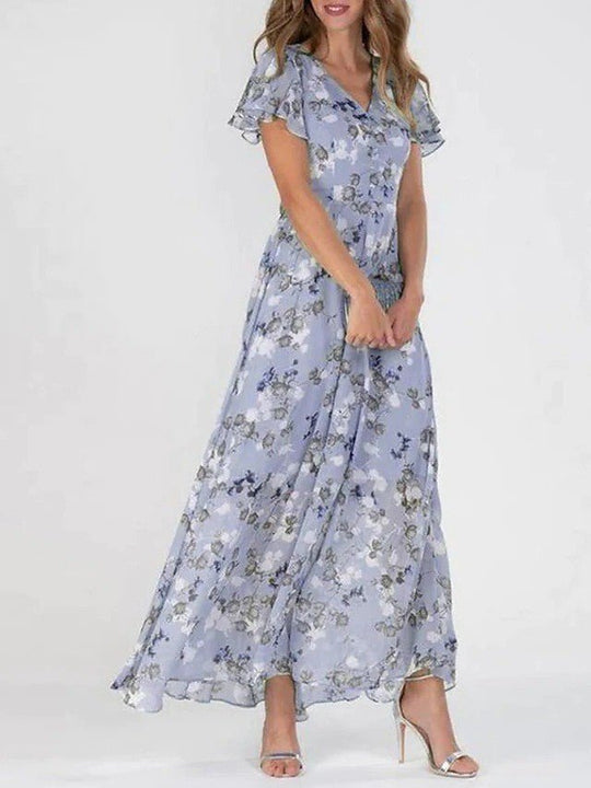 Elegante Midi Zomerjurk van Hoogwaardige Stof met Flatterende Pasvorm - Zova - Fashion - Midi Jurk