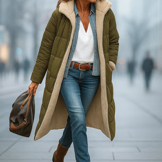 Esme – Dubbelzijdige Dames Parka voor de Winter