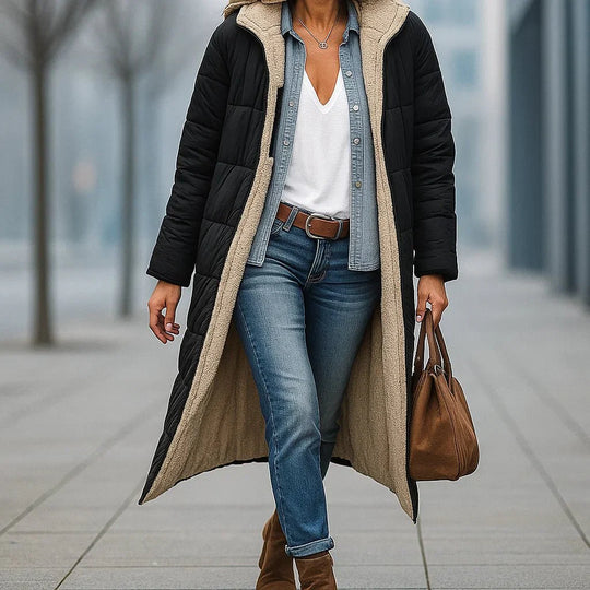 Esme – Dubbelzijdige Dames Parka voor de Winter