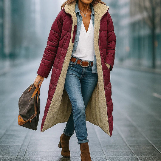 Esme – Dubbelzijdige Dames Parka voor de Winter