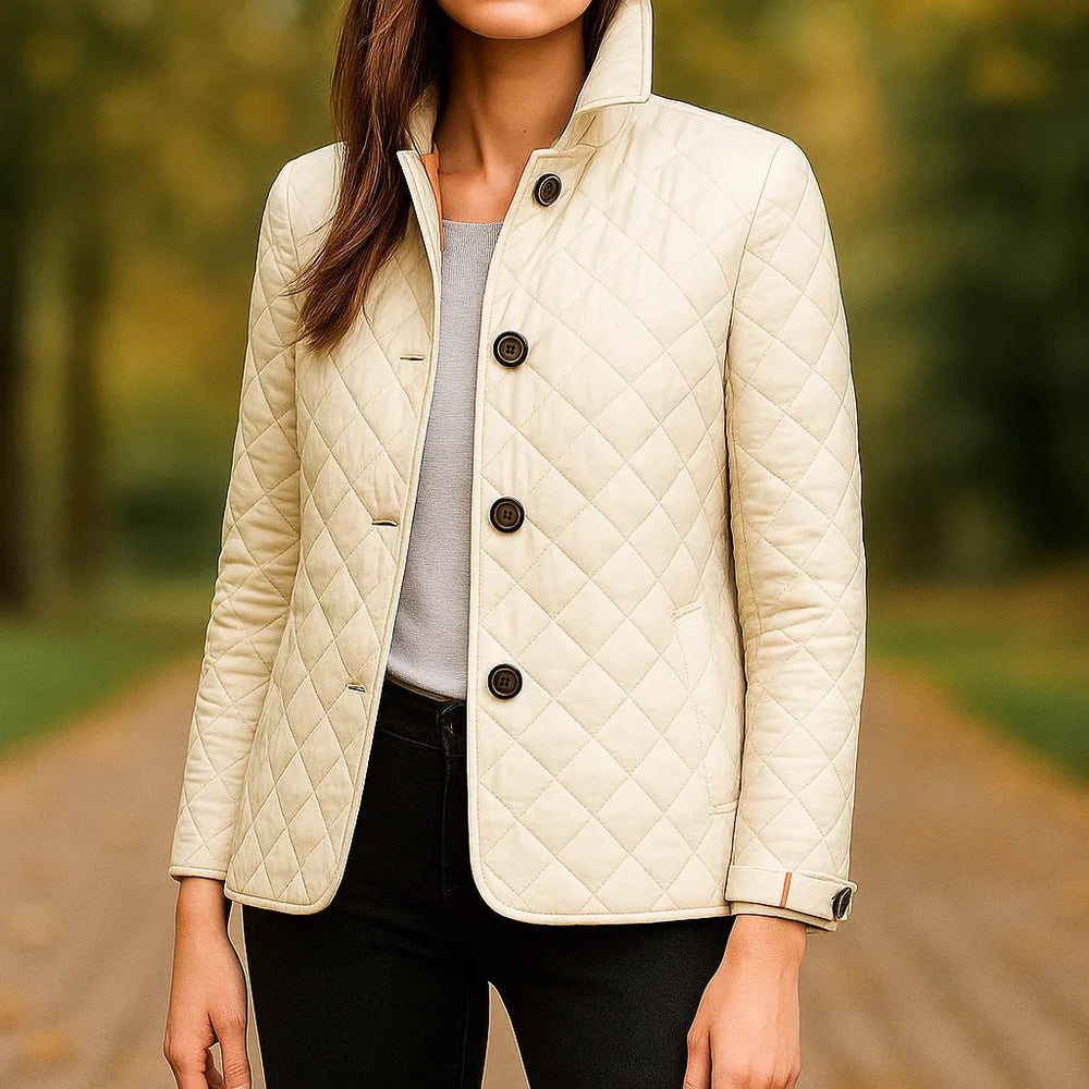 Evelyn - Zijde en katoenen damesjack - Licht en elegant